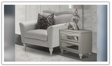 AICO Melrose Plaza Upholstered Night Stand