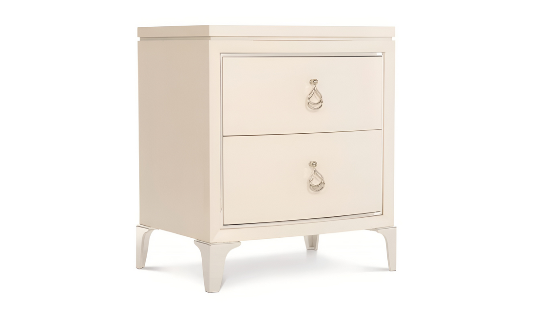 Bernhardt Calista 2 Drawers Nightstand In Pearl