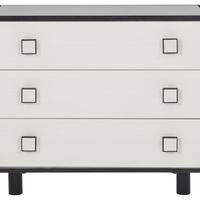 Bernhardt Silhouette 3-Drawers Nightstand in White