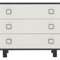 Bernhardt Silhouette 3-Drawers Nightstand in White