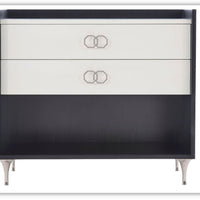 Bernhardt Silhouette 2-Drawer Dual-Tone Nightstand