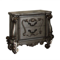 ACME Versailles Eastern Nightstand in Antique Platinum Finish