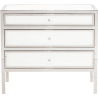 Bernhardt Blanca 3-Drawers Nightstand in White