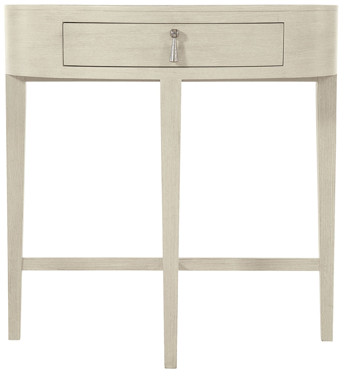 Bernhardt East Hampton Oval Nightstand in Cerused Linen