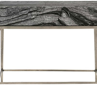 Bernhardt Linea Black Forest Marble Drawer Nightstand