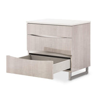 AICO Marin Night Stand in Greige Finish