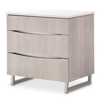 AICO Marin Night Stand in Greige Finish