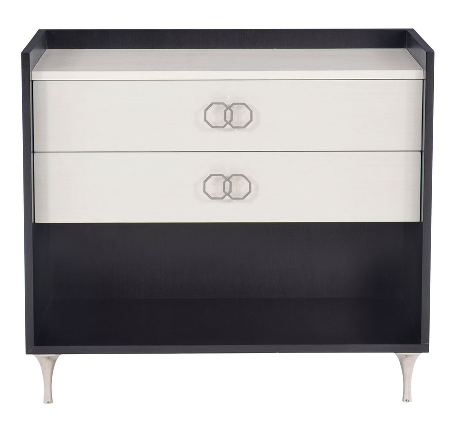 Bernhardt Silhouette 2-Drawer Dual-Tone Nightstand