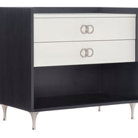 Bernhardt Silhouette 2-Drawer Dual-Tone Nightstand