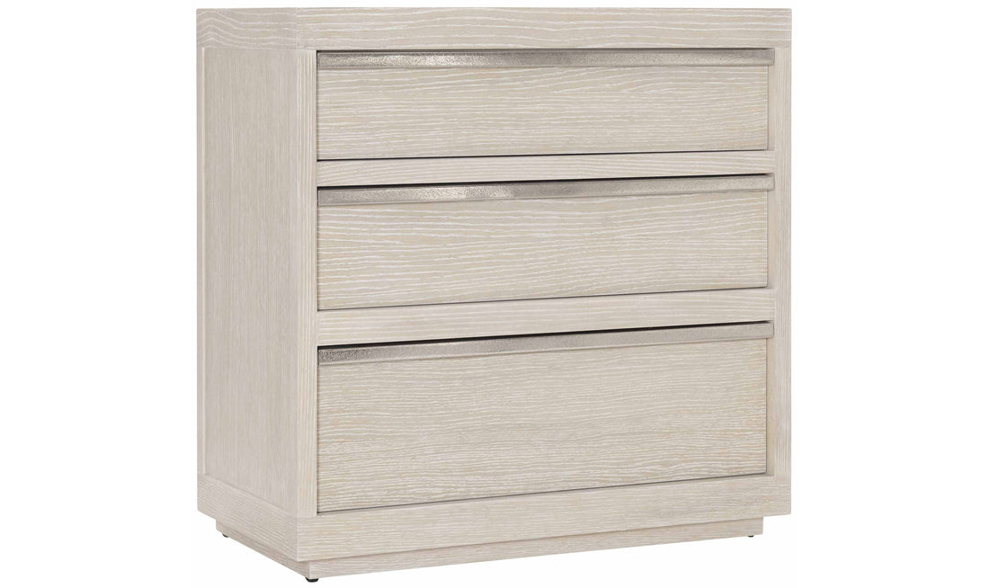 Bernhardt Solaria 3-Drawer Ash Wood Nightstand in Dune Finish