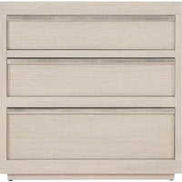 Bernhardt Solaria 3-Drawer Ash Wood Nightstand in Dune Finish